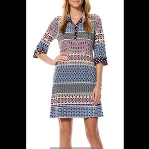 LAUNDRY BY SHELLI SEGAL‎ Print Jersey Shirt Dress